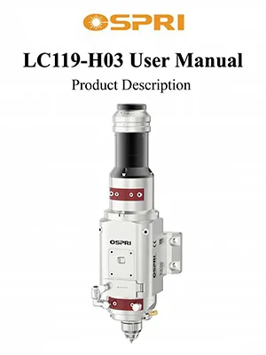 رأس قطع ليزر دقيق عالي الأداء بقدرة 2 كيلوواط (تركيز يدوي)