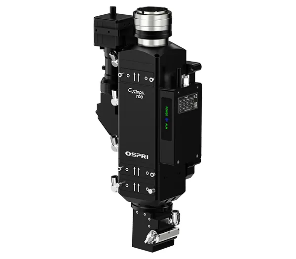 رأس لحام ليزر بقدرة 8 كيلو وات  مزود بوحدة قياس ومراقبة دقيقة للحرارة