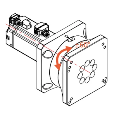 محور دوار لرأس القطع بالليزر للأنابيب والبروفيلات